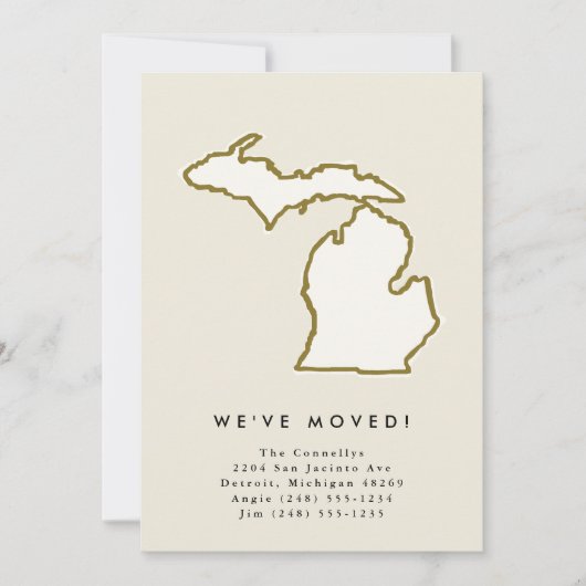 Michigan State We hebben chique handgetekende verp Aankondiging (Voorkant)