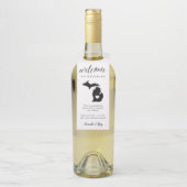 Michigan State Wedding Welcome Favor Flessenhanger (Op fles)