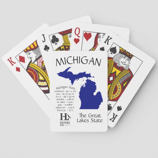 Michigan Statistics Pokerkaarten (Achterkant)