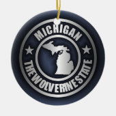 "Michigan Steel" decoratieve Ornamenten (blauw) (Voorkant)