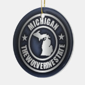 "Michigan Steel" decoratieve Ornamenten (blauw) (Links)