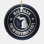 "Michigan Steel" decoratieve Ornamenten (blauw) (Achterkant)