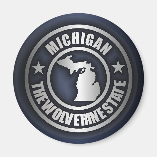"Michigan Steel" magneten (blauw) (Voorkant)