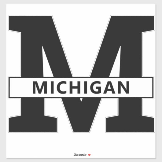Michigan Sticker (Vel)