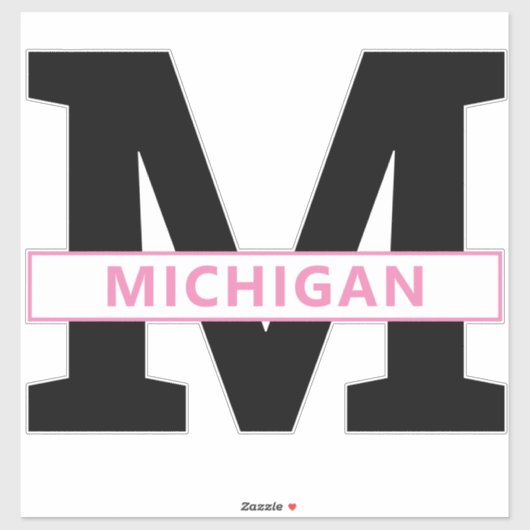 Michigan Sticker (Vel)