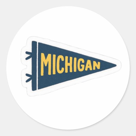 michigan! Sticker (Voorkant)
