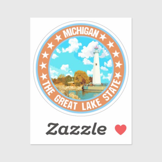 Michigan Sticker (Vel)
