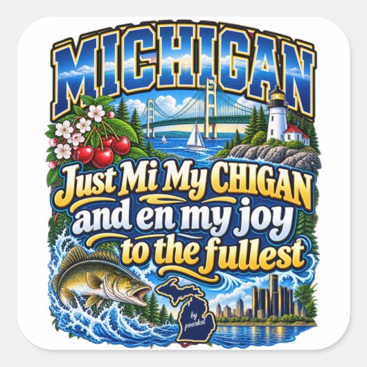 Michigan sticker (Voorkant)