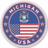 Michigan Sticker (Voorkant)