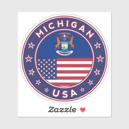 Michigan Sticker (Vel)
