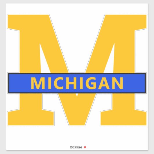 Michigan Sticker (Vel)