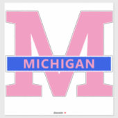 Michigan Sticker (Vel)