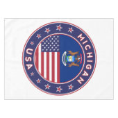 Michigan sticker, phone case, bag, clock tafelkleed (Voorkant (Horizontaal))