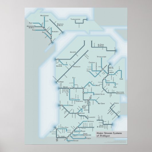 Michigan Stream Systems 18 x 24 inch Poster (Voorkant)