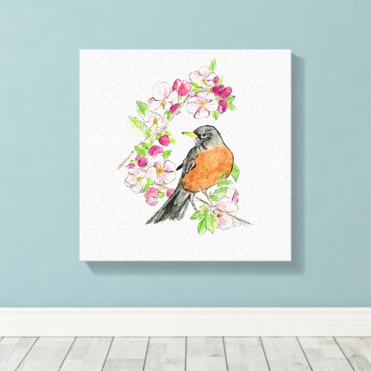 Michigan Stretched Canvas Print (Insitu (Houten vloer))