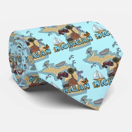 Michigan Stropdas (Opgerold)