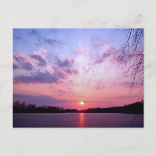 Michigan Sunset 1 Briefkaart (Voorkant)