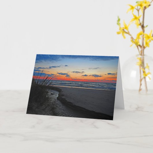 Michigan Sunset Kaart (Gele Bloem)