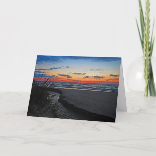 Michigan Sunset Kaart (Voorkant)