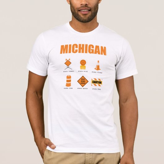 Michigan Symbols T-shirt (Voorkant)