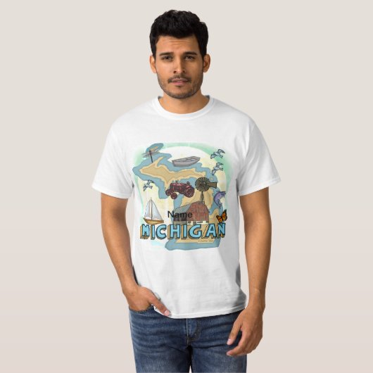 Michigan t-shirt (Voorkant volledig)