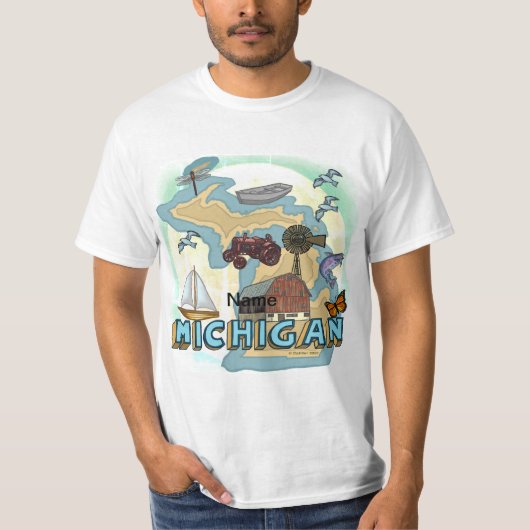 Michigan t-shirt (Voorkant)