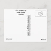 Michigan, Tea Garden Cafe, Grand Rapids Briefkaart (Achterkant)