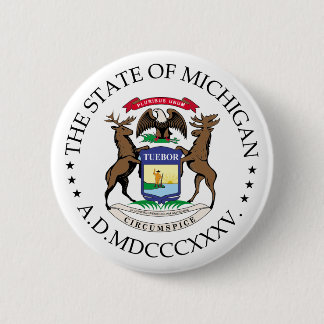 Michigan-teken Ronde Button 5,7 Cm