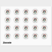 Michigan-teken Ronde Sticker (Vel)