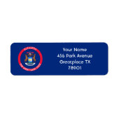 Michigan The Wolverine State Personalized Flag Etiket (Voorkant)