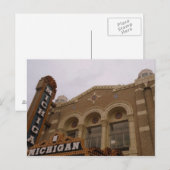 Michigan Theater, Ann Arbor Briefkaart (Voorkant / Achterkant)