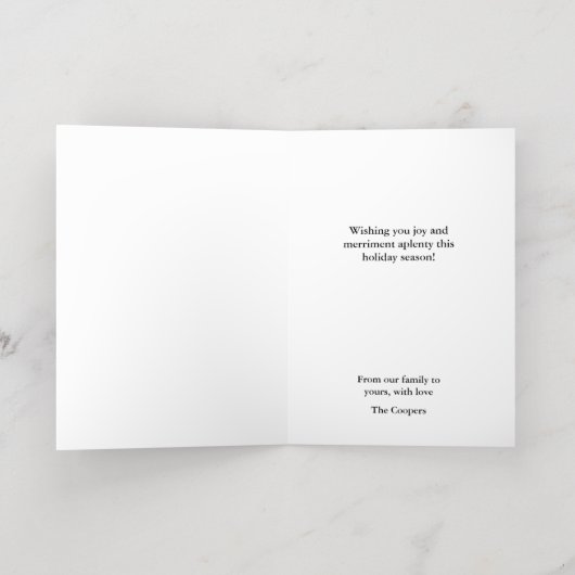 Michigan thema kerst Kaart (Binnenlaag)