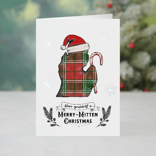 Michigan thema kerst Kaart (Feestdagen Insitu)