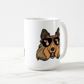 Michigan Theme koffie mok - Sheltie Sheepdog (Voorkant rechts)