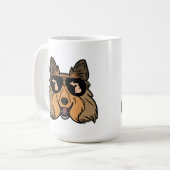 Michigan Theme koffie mok - Sheltie Sheepdog (Voorkant links)