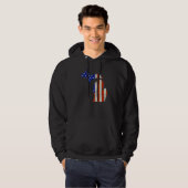 Michigan Thuis VS Vlag Hoodie (Voorkant volledig)