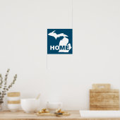 Michigan Thuis Weg Van Poster Staat Bord (Keuken)