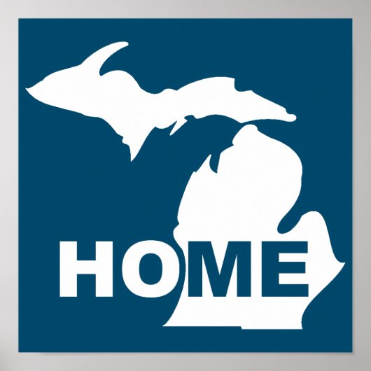 Michigan Thuis Weg Van Poster Staat Bord (Voorkant)
