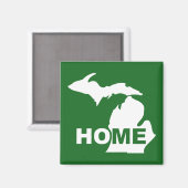 Michigan Thuis Weg Van Staat Koelkastmagneet Magneet (Voorkant / Achterkant)