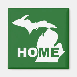 Michigan Thuis Weg Van Staat Koelkastmagneet Magneet