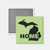Michigan Thuis Weg Van Staat Koelkastmagneet Magneet (Voorkant / Achterkant)