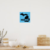Michigan Thuis Weg Van Staat Poster Bord (Keuken)