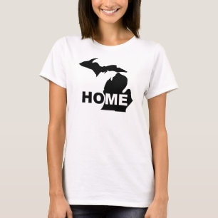 Michigan Thuis Weg Van State T-Shirt