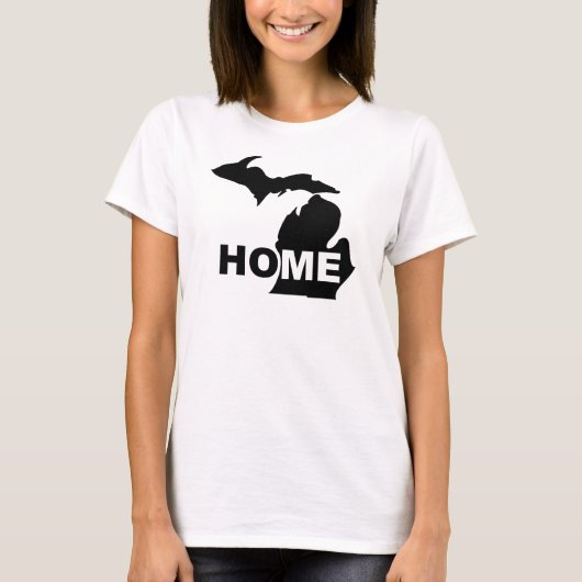Michigan Thuis Weg Van State T-Shirt (Voorkant)