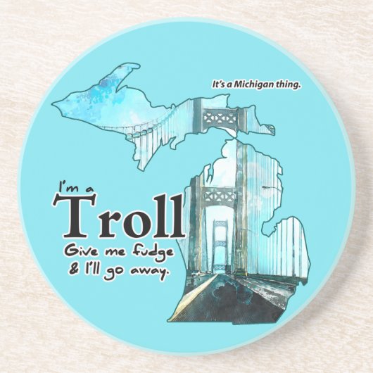 Michigan Troll Onderzetter (Voorkant)