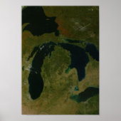 Michigan uit Space Poster (Voorkant)