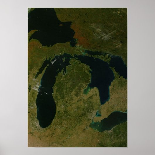 Michigan uit Space Poster (Voorkant)
