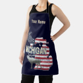 Michigan United States Retro State Map USA Schort (Insitu)