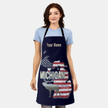 Michigan United States Retro State Map  USA