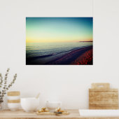 Michigan UP Lake Superior Sunset Canvas Print (Keuken)
